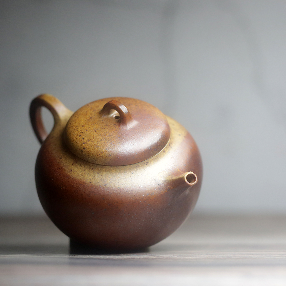 唯美柴烧 朱竟成手制 全手工 原矿本山绿柴烧 190cc