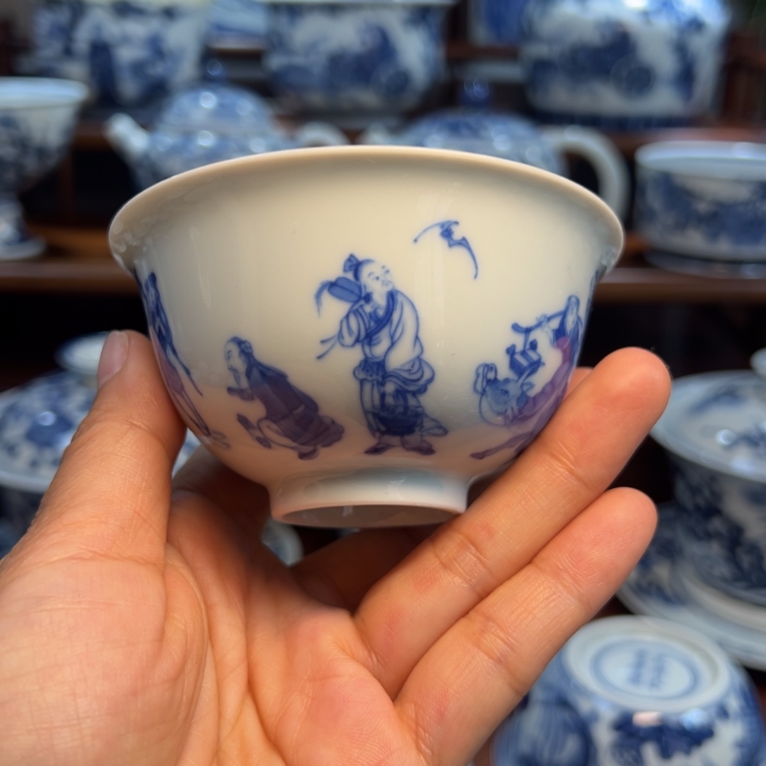 香***e陶凭阑亭手绘人物老子出关