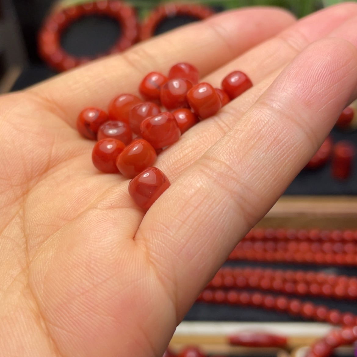 【闪购商品】南红玛瑙原矿单珠7多样性发1未镶嵌