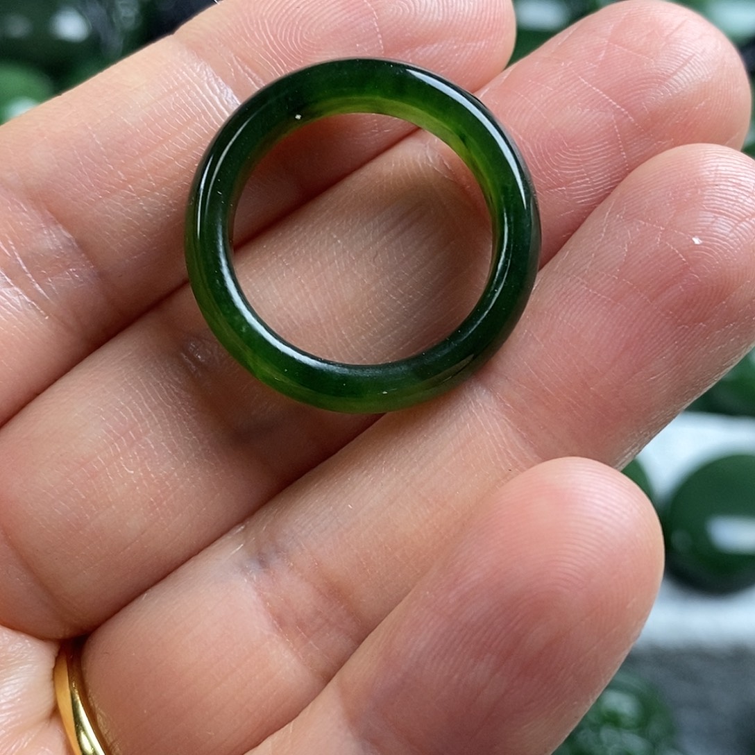 和田玉未镶嵌耳饰19mm