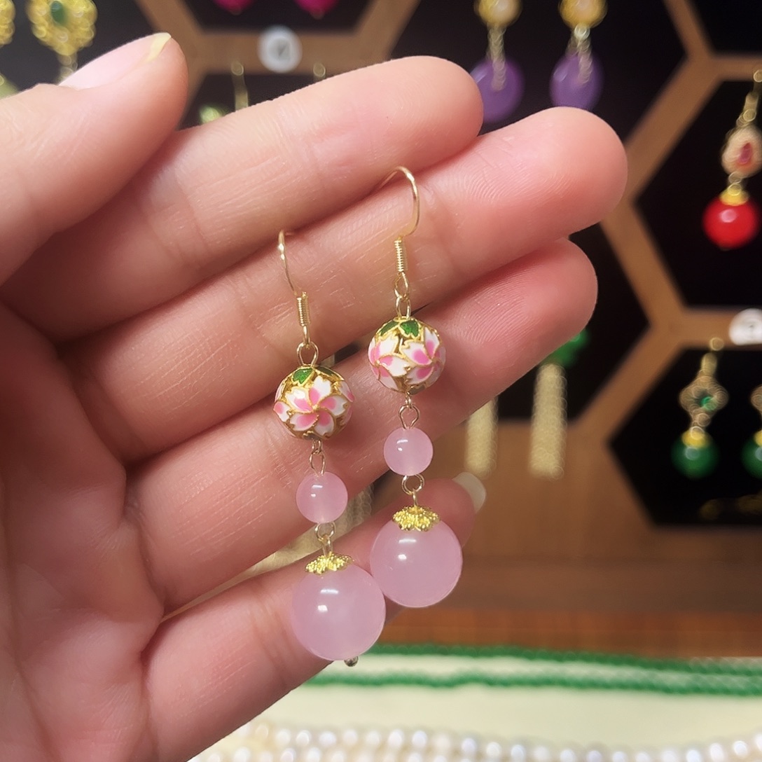 锆石合金925银耳饰