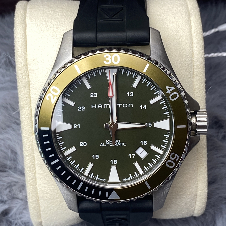 99新 Hamilton/汉米尔顿 甄选 汉米尔顿 卡其海军 40mm 男士腕表