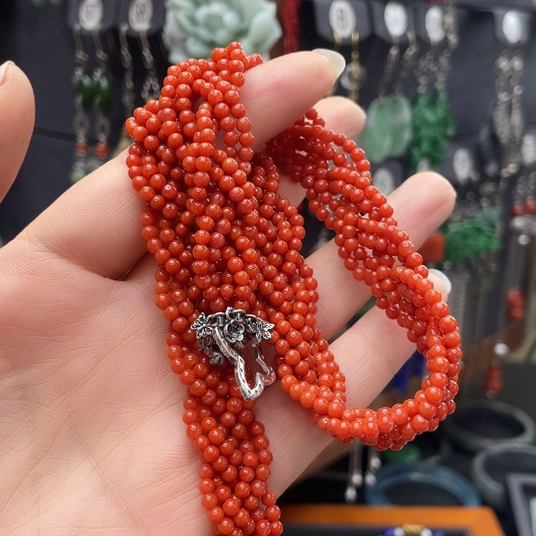 南红玛瑙颈饰银S925镶嵌南****477gjjhhhj