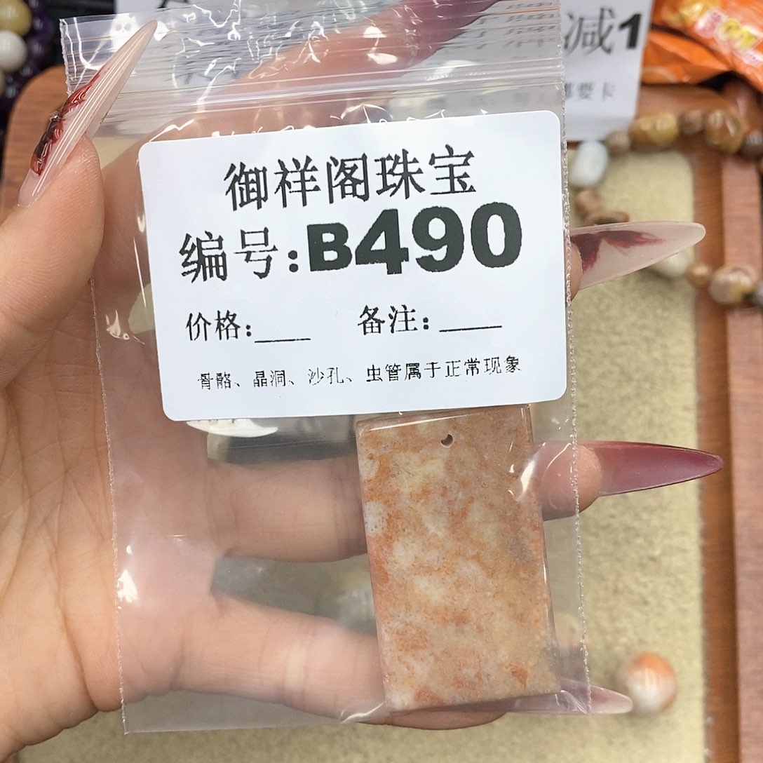 硅化珊瑚（珊瑚玉）颈饰未镶嵌ㅤ**