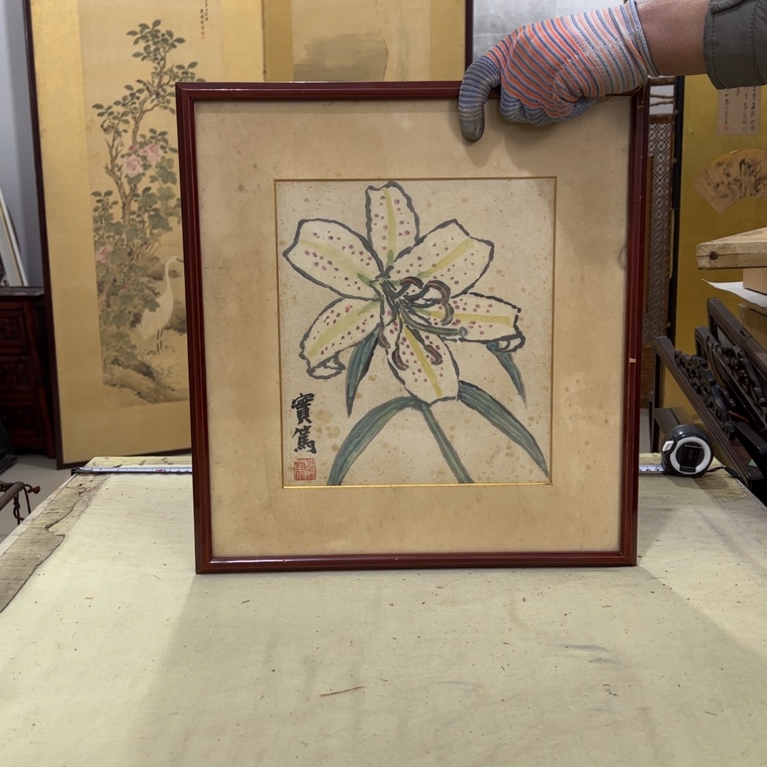 不***画绘画屏风框画茶空间设计