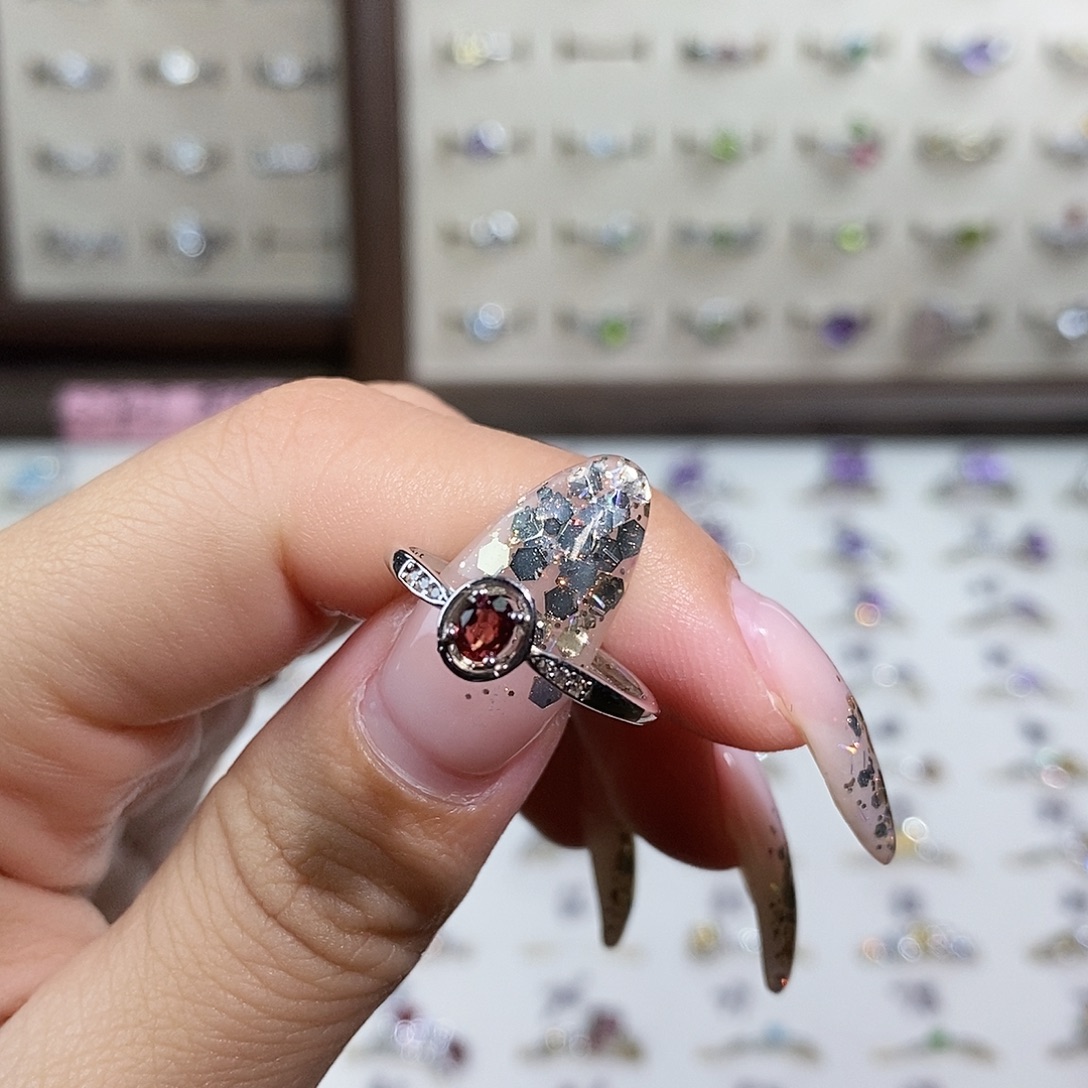 G***、戒指水晶银S925镶嵌