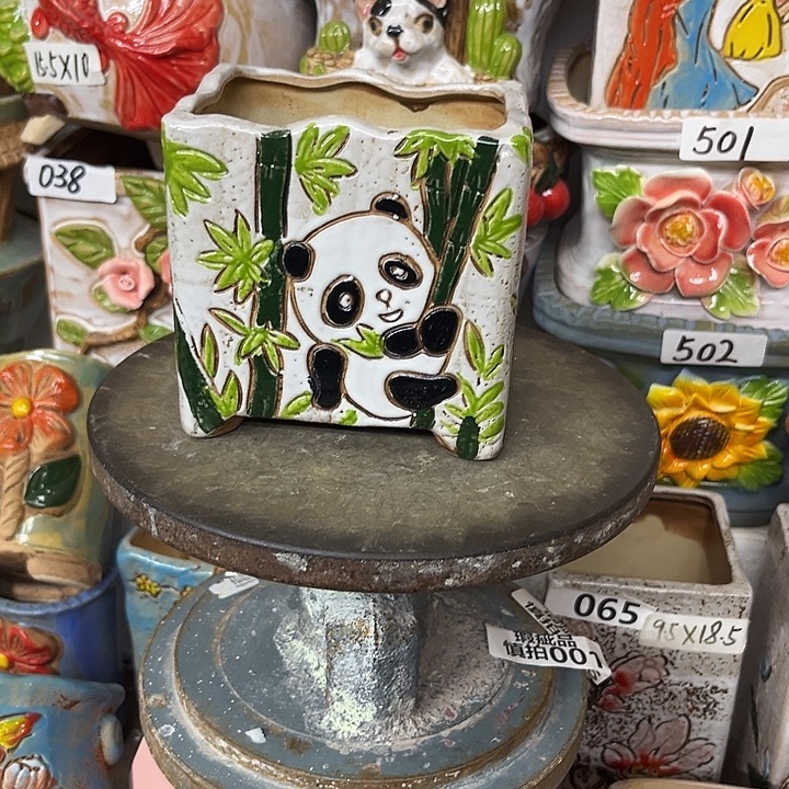 粗陶材质多肉花盆