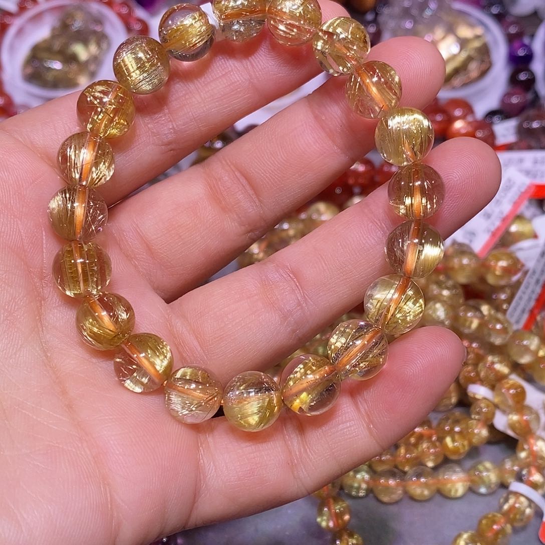 未镶嵌手链水晶金钛晶10