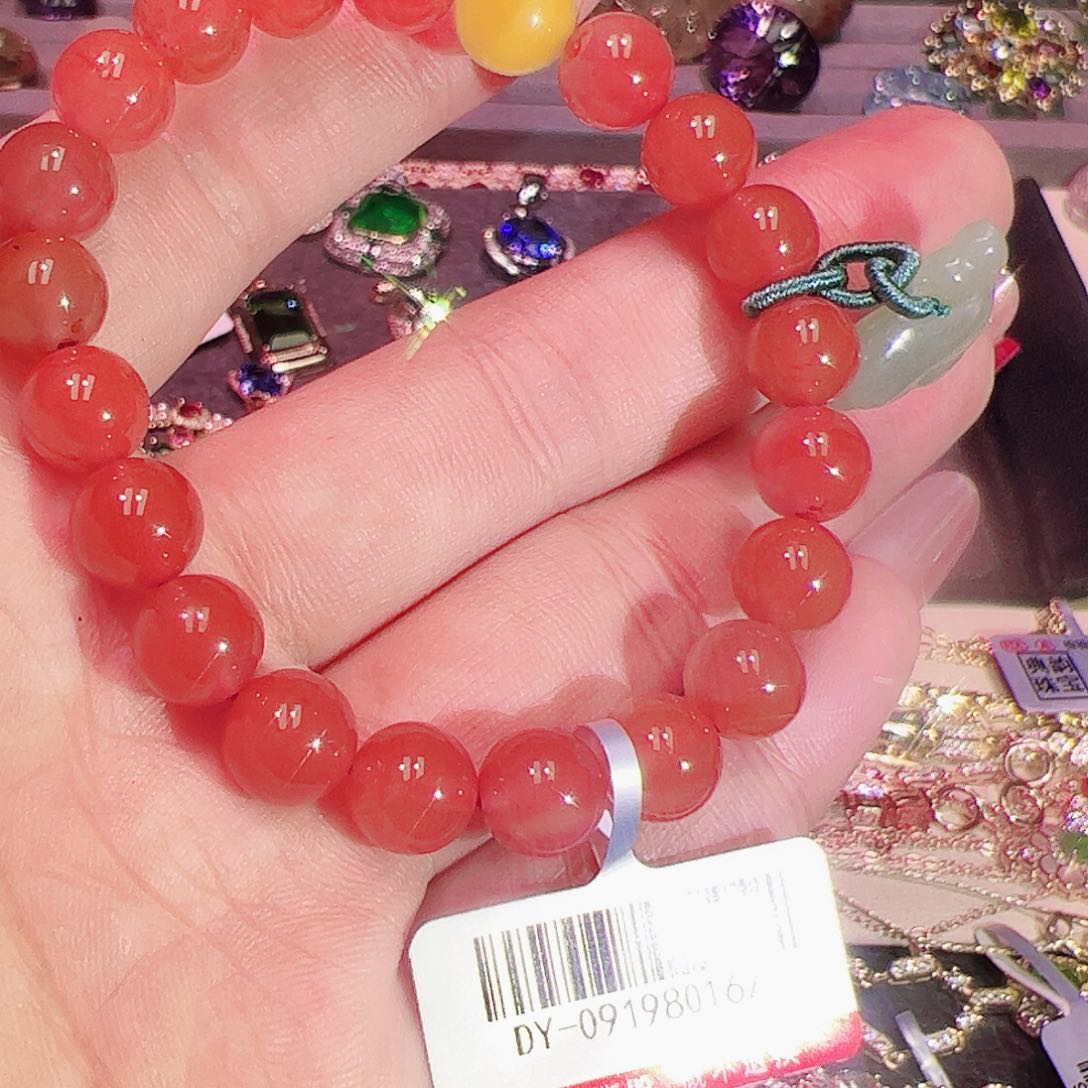 南红玛瑙手链未镶嵌