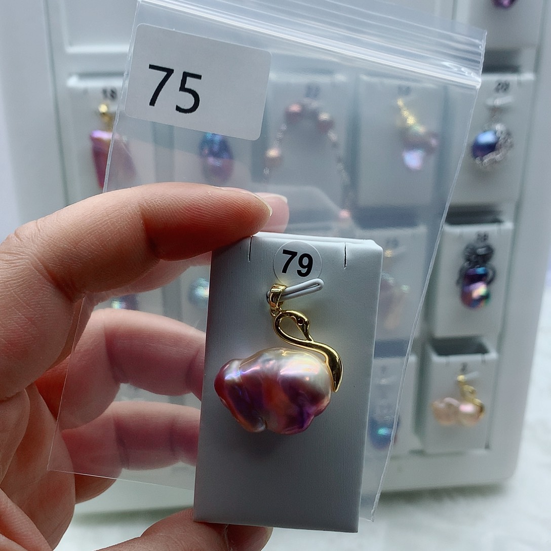 淡水珍珠合金吊坠(不含链)