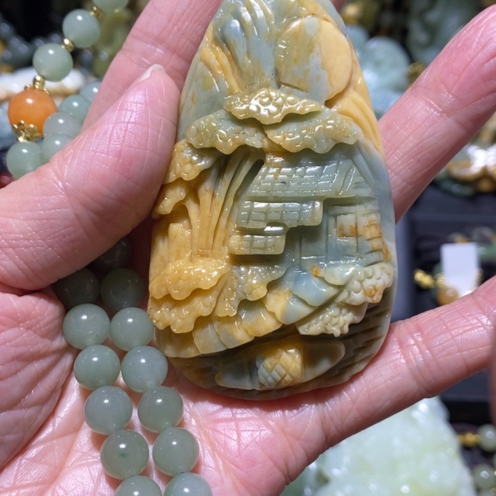 岫玉岫玉吊坠未镶嵌