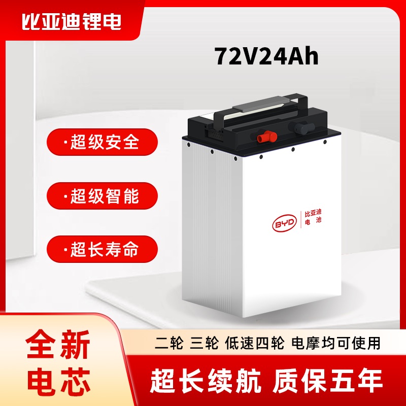 BYD/比亚迪电池76V24Ah（含充含表送放电线）全新A品电芯-二轮、休三