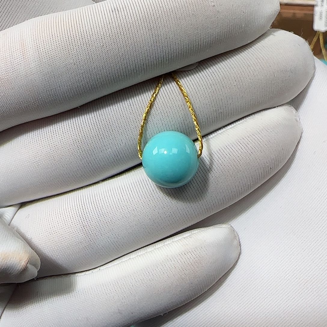 绿松石未镶嵌10mm➕单珠