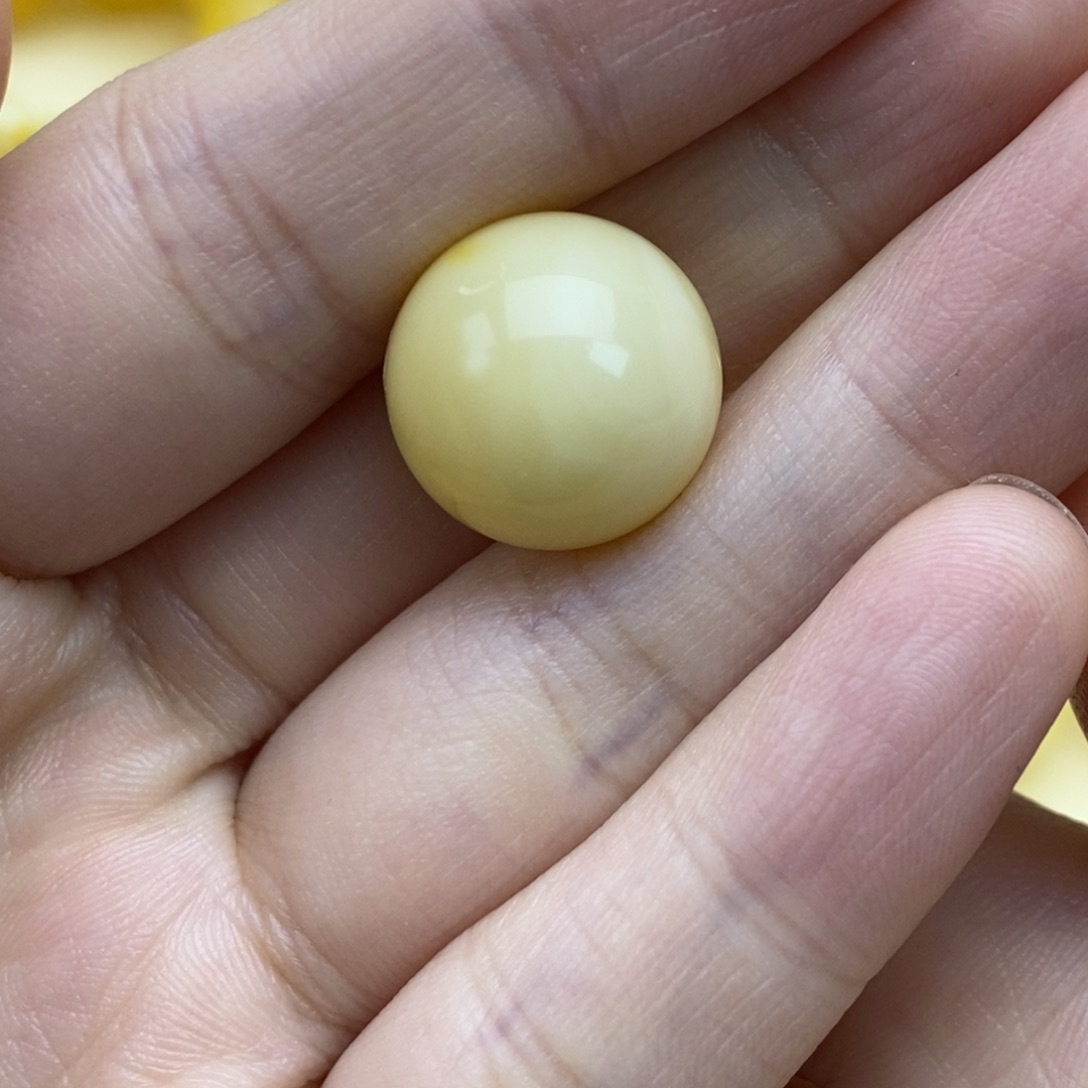 琥珀裸石未镶嵌泽*15圆珠