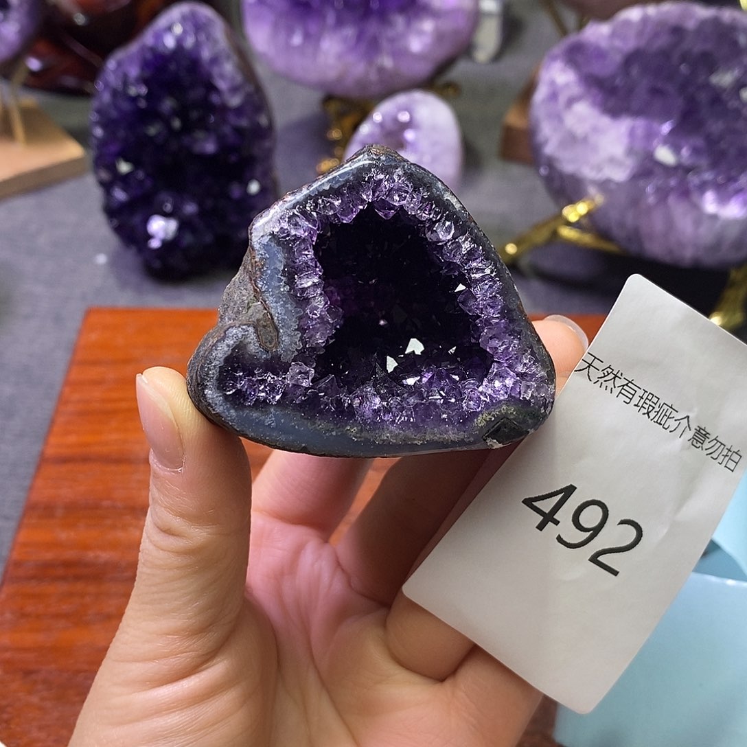 珠宝半成品紫晶未镶嵌
