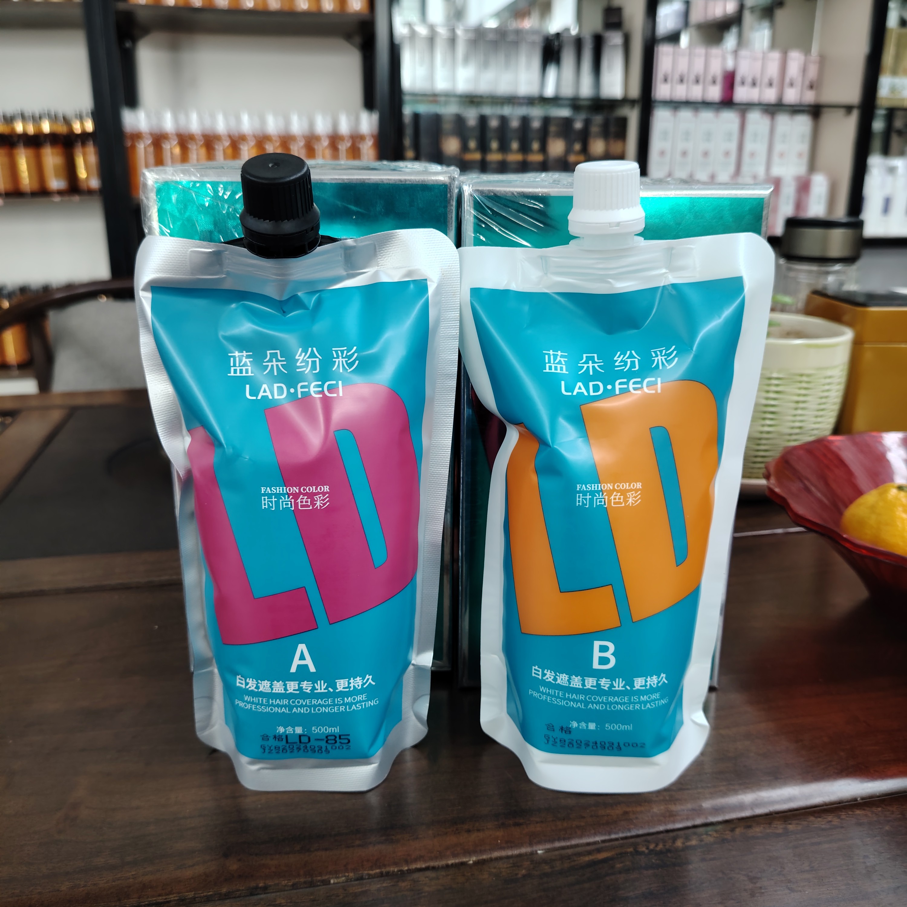 盖白发多段发适用的微潮色焗油染发膏发廊专用