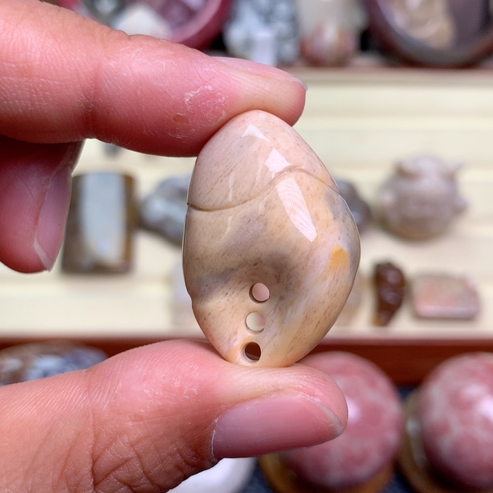 硅化珊瑚（珊瑚玉）未镶嵌颈饰