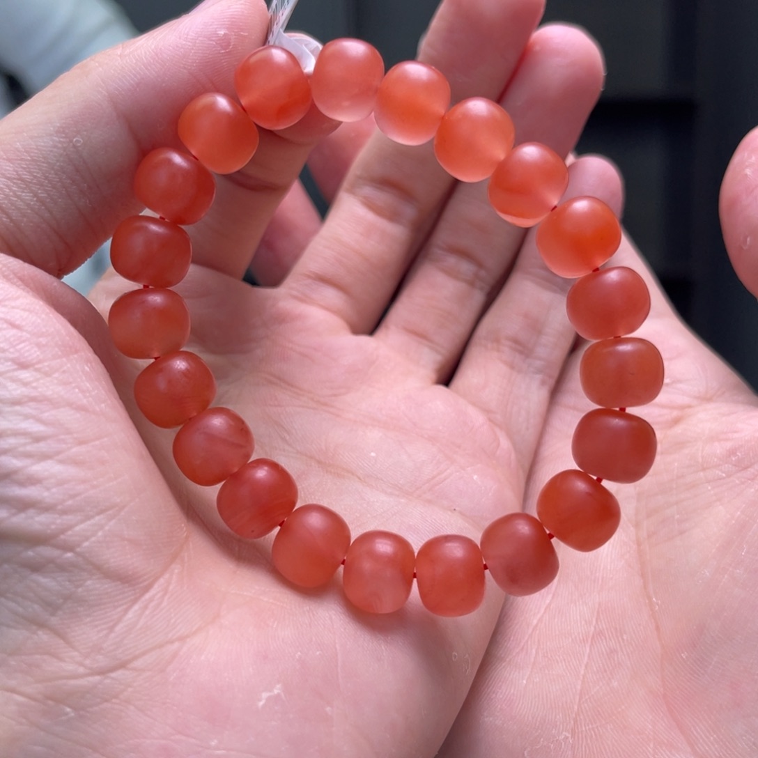 南红玛瑙10mm保山滴水洞单圈未镶嵌多样性发一件