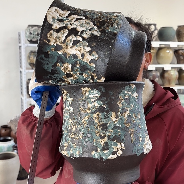 瑕疵高21口20花盆