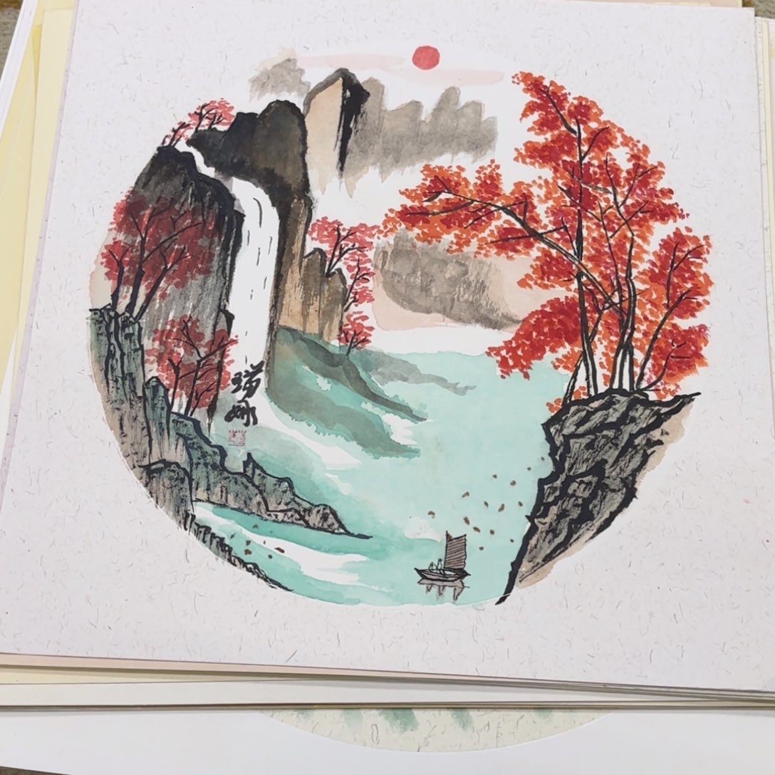 国画33-33卡纸作品艺