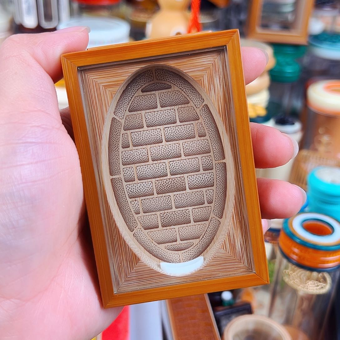 缘字款长方城墙砖黄蛉盒一个