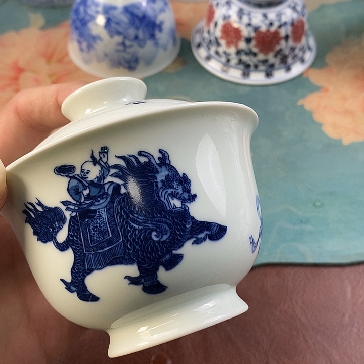 杯步*现代景德镇全手工全手绘茶具167888