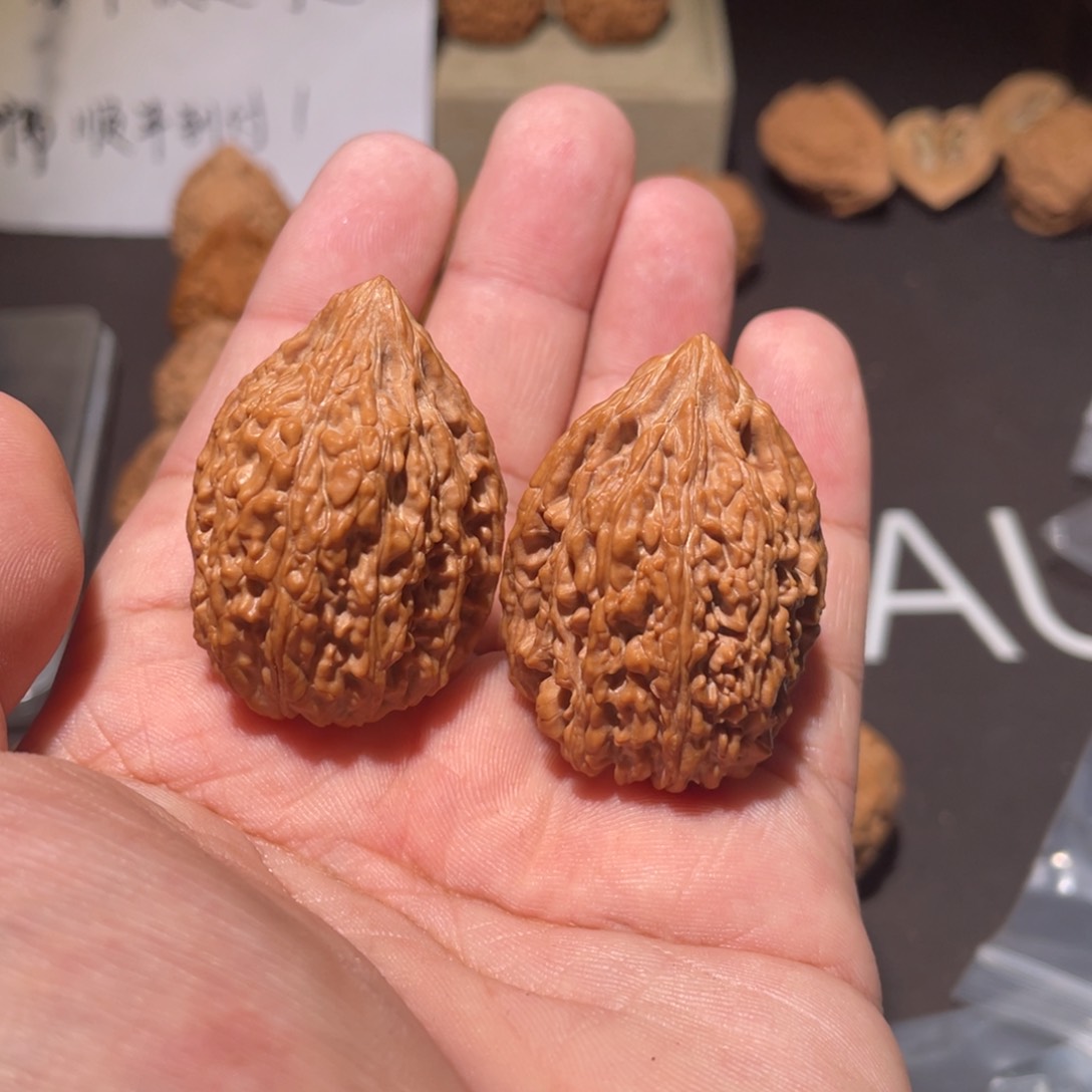 文玩核桃把件简**?塔尖31.5