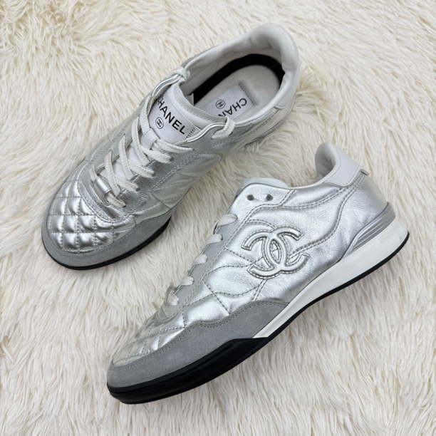 99新 Chanel/香奈儿 24a圆头系带德训鞋 35.5码 公价1.49w bd002