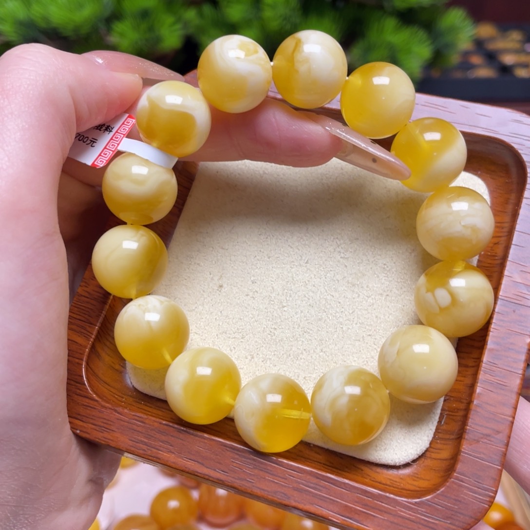 蜜蜡手链未镶嵌手串