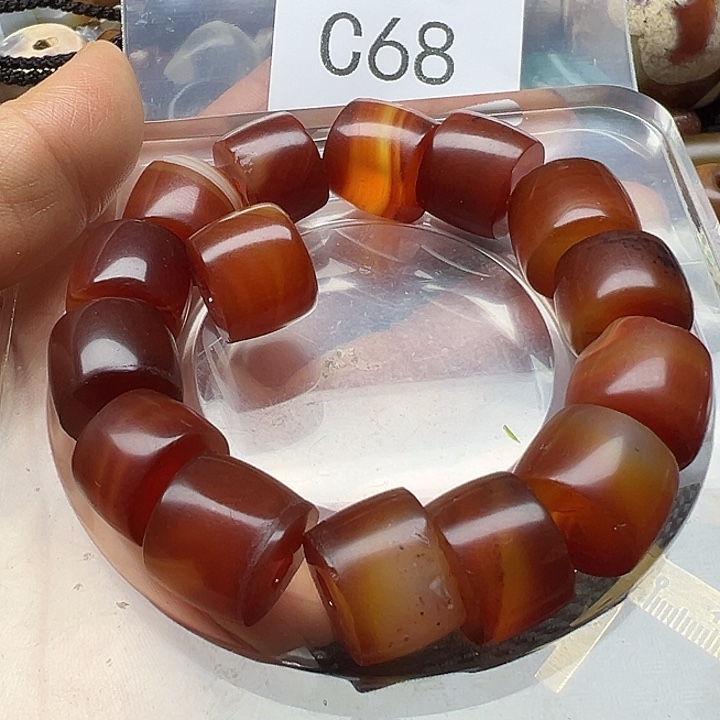 玛瑙/玉髓未镶嵌手链