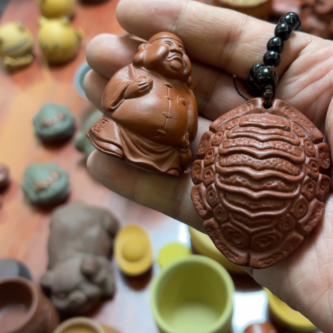 紫砂茶宠紫砂瑕疵