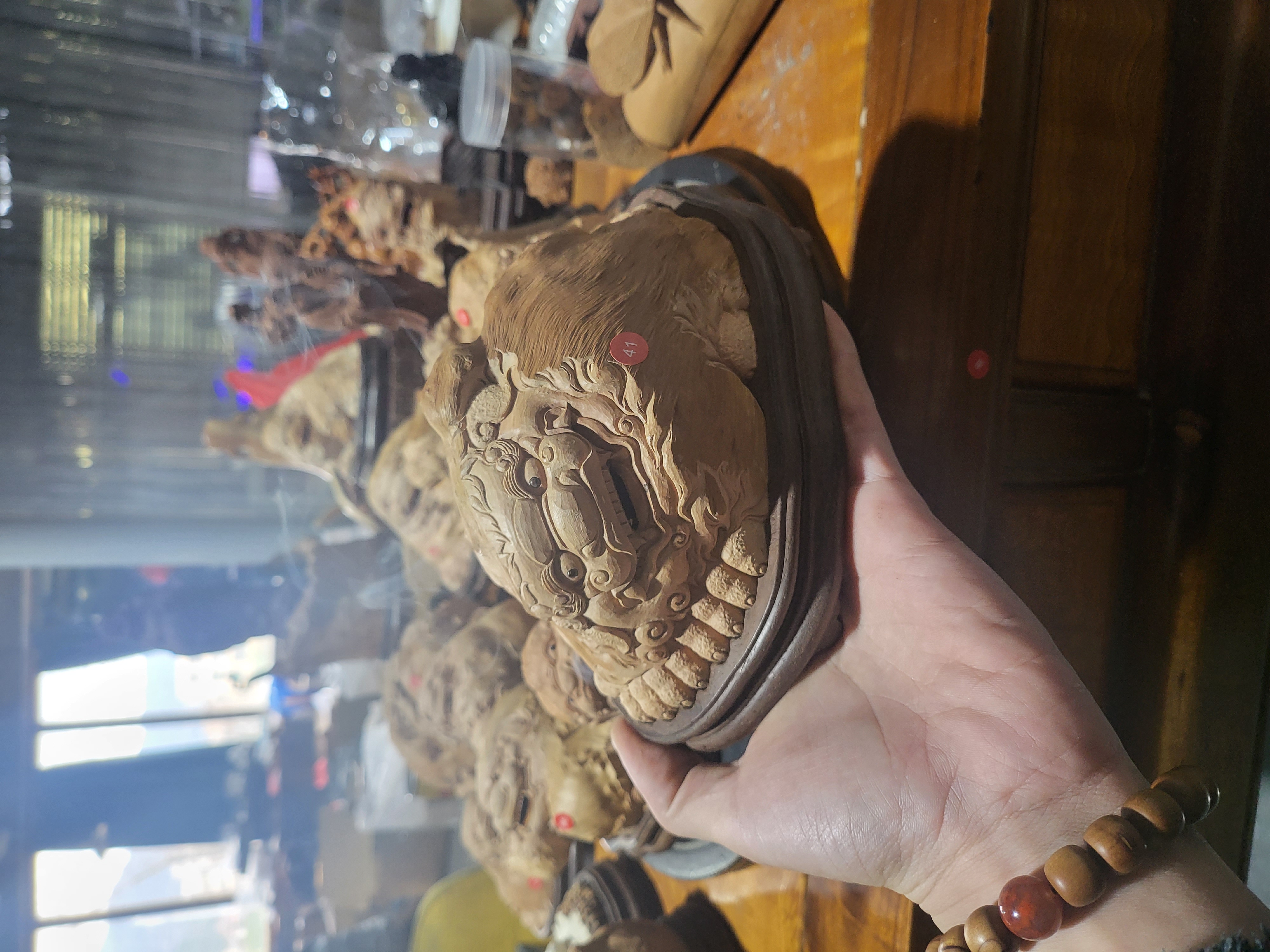 荔枝木随行巧雕香炉摆件