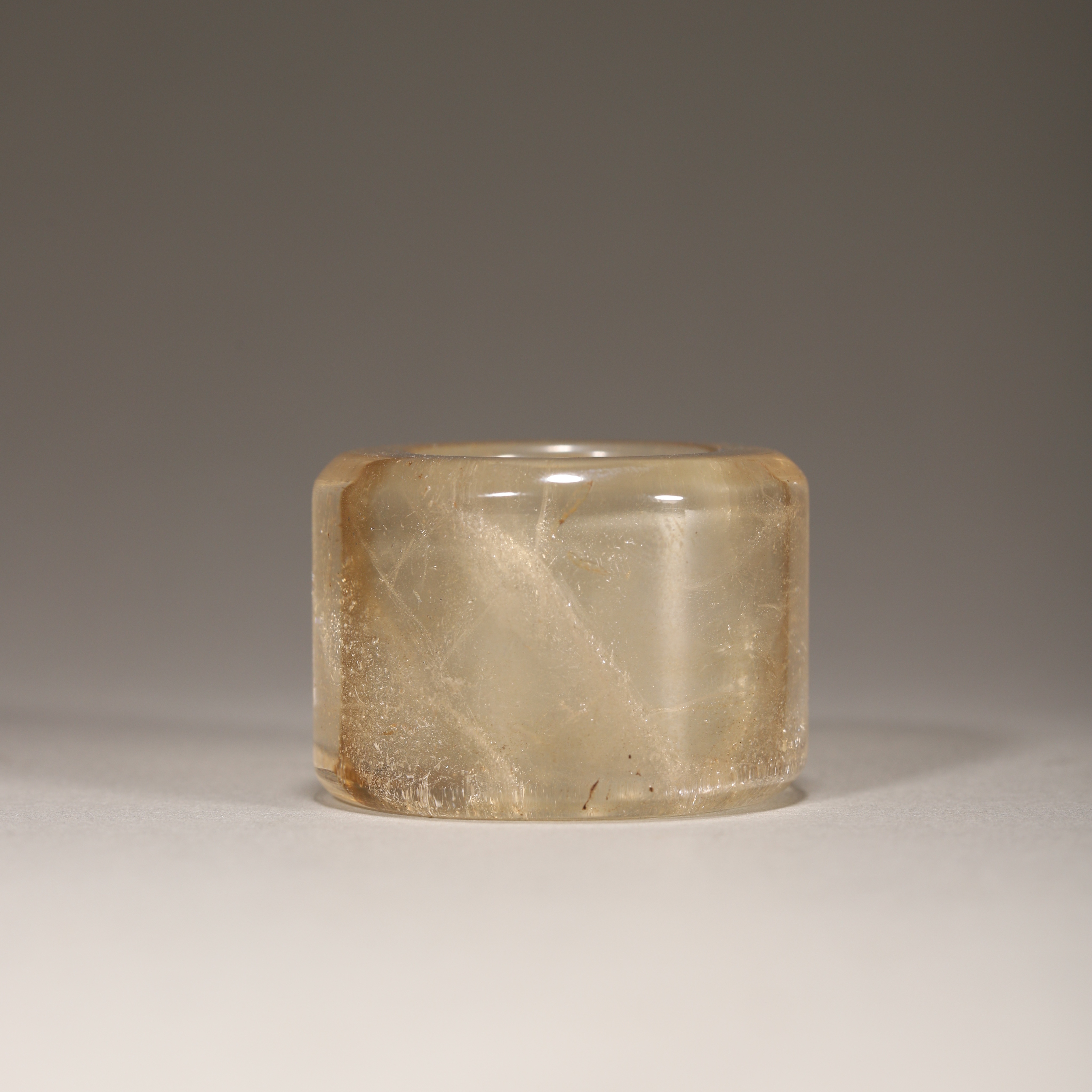 Lot01 清代 水晶扳指