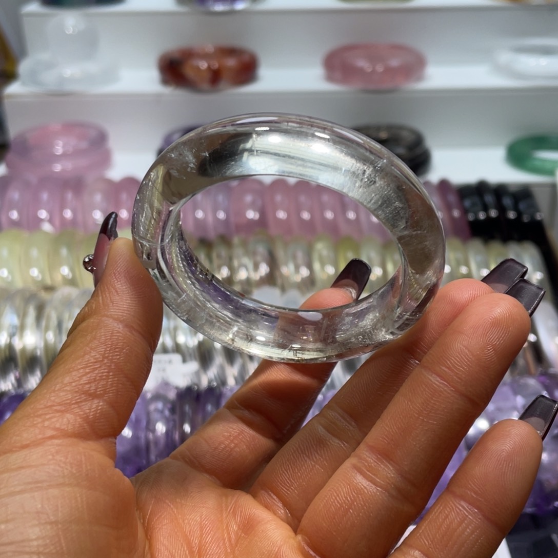 水晶手镯51.2圈口26号未镶嵌