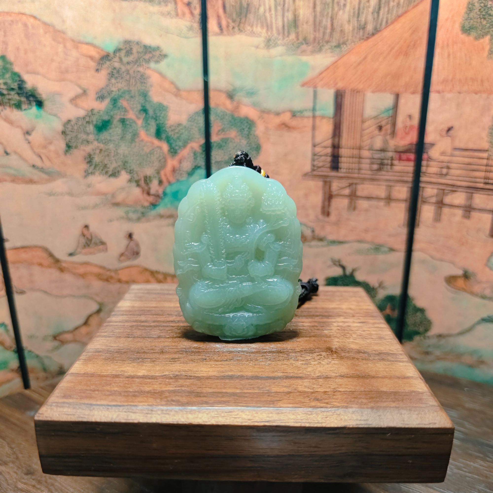 V和田玉不动明王吊坠（鸡）0249