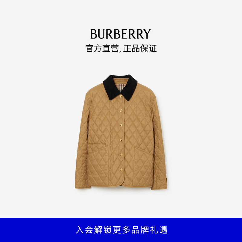 博柏利（BURBERRY）【流光风】【礼物】女装绗缝谷仓夹克81089891