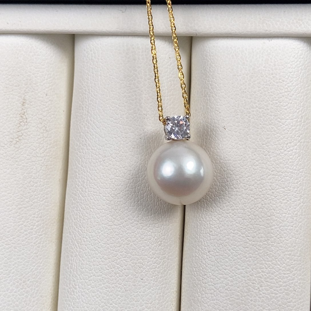 淡水珍珠颈饰银S925镶嵌