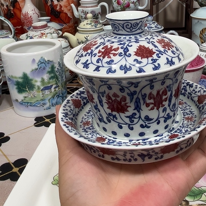 瓷片景德镇陶瓷茶具主人杯茶壶 