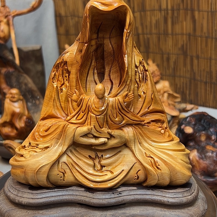自***君柏木摆件的设计和制作