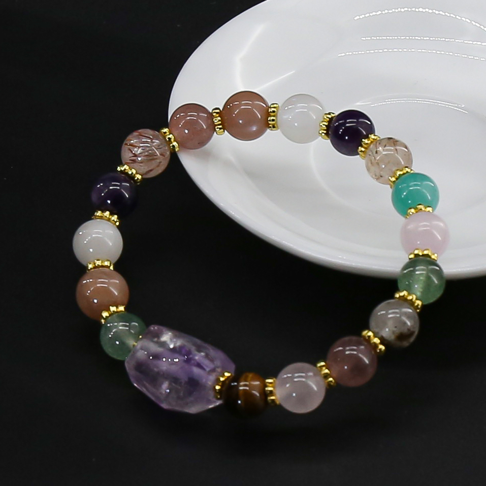 GZ2502紫超七水晶-精品手串（礼盒+证书）