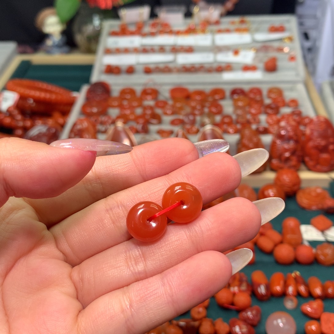 【闪购商品】南红玛瑙面包扣未镶嵌