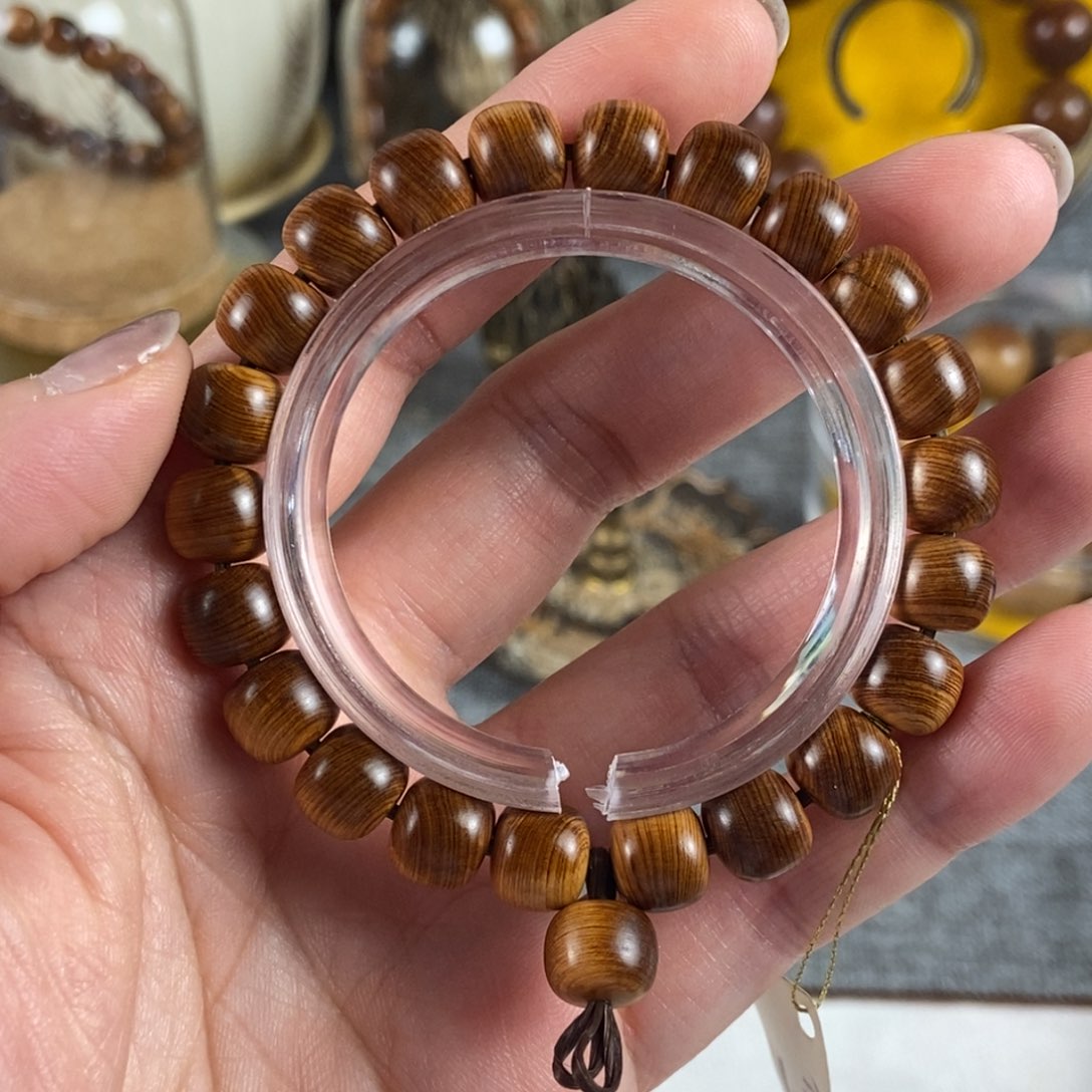 柏木（崖柏）手串/手链北太行雷击老型珠骨料0.8/0.9瑕