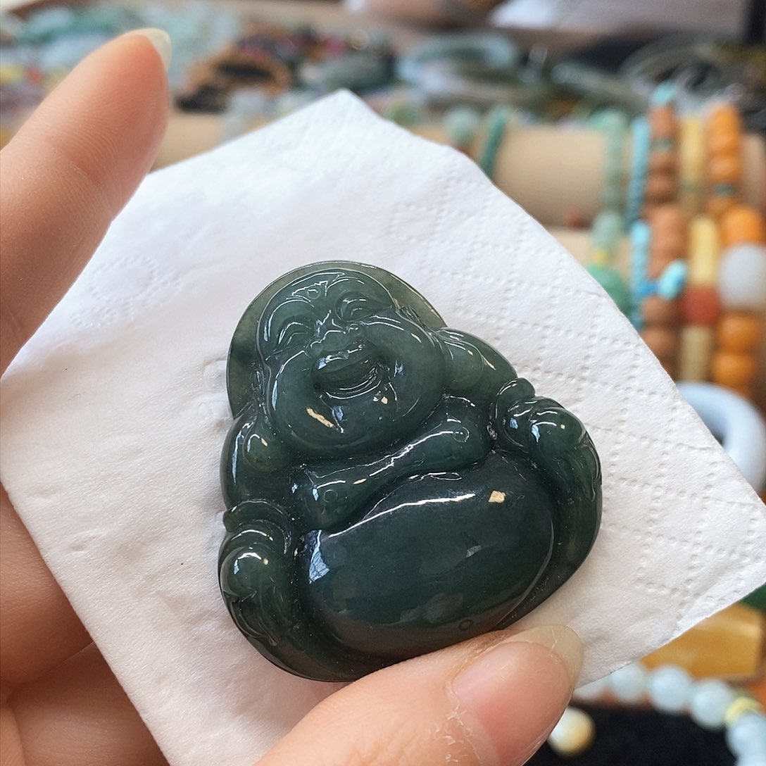 翡翠颈饰未镶嵌翡翠挂件