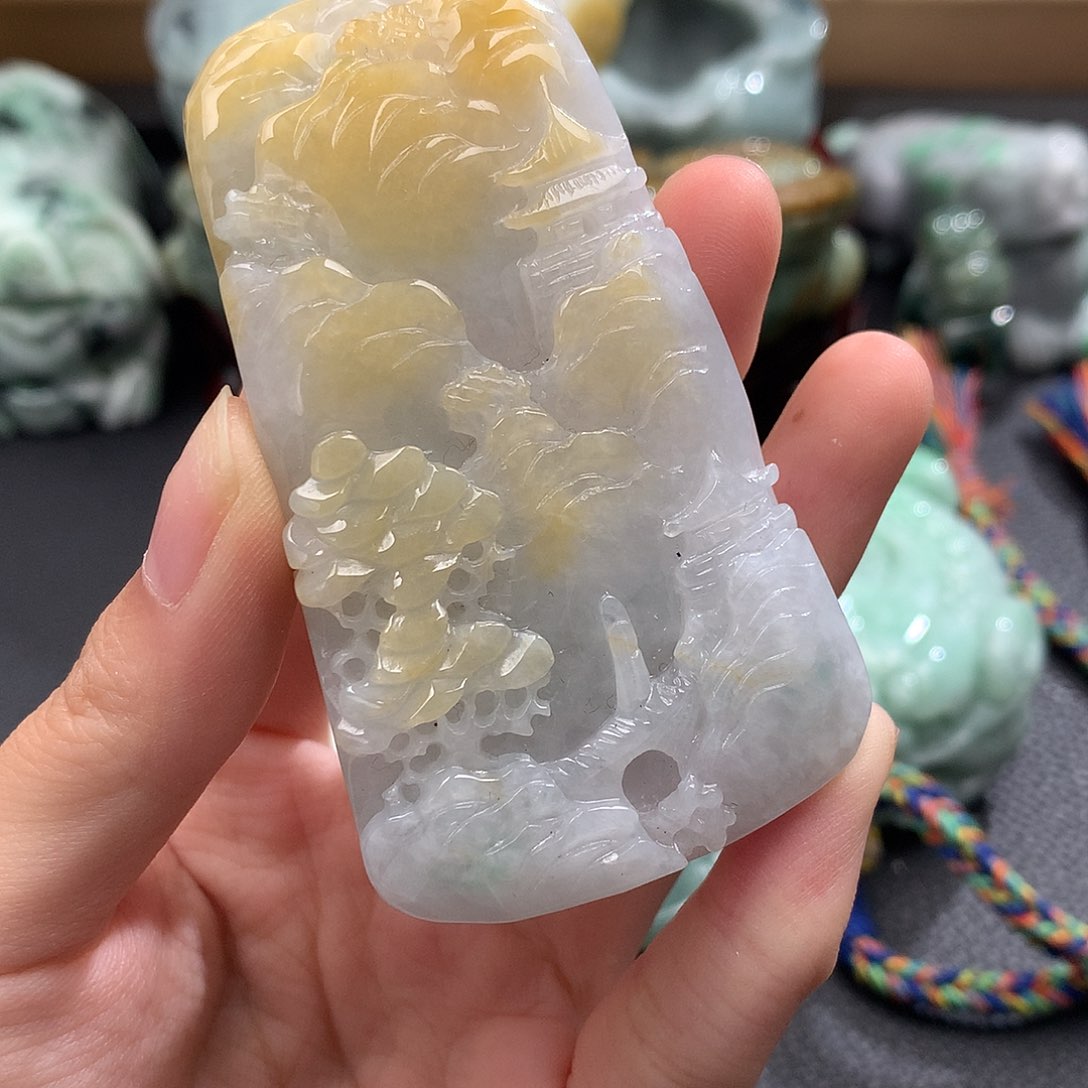 吊坠(不含链)未镶嵌翡翠