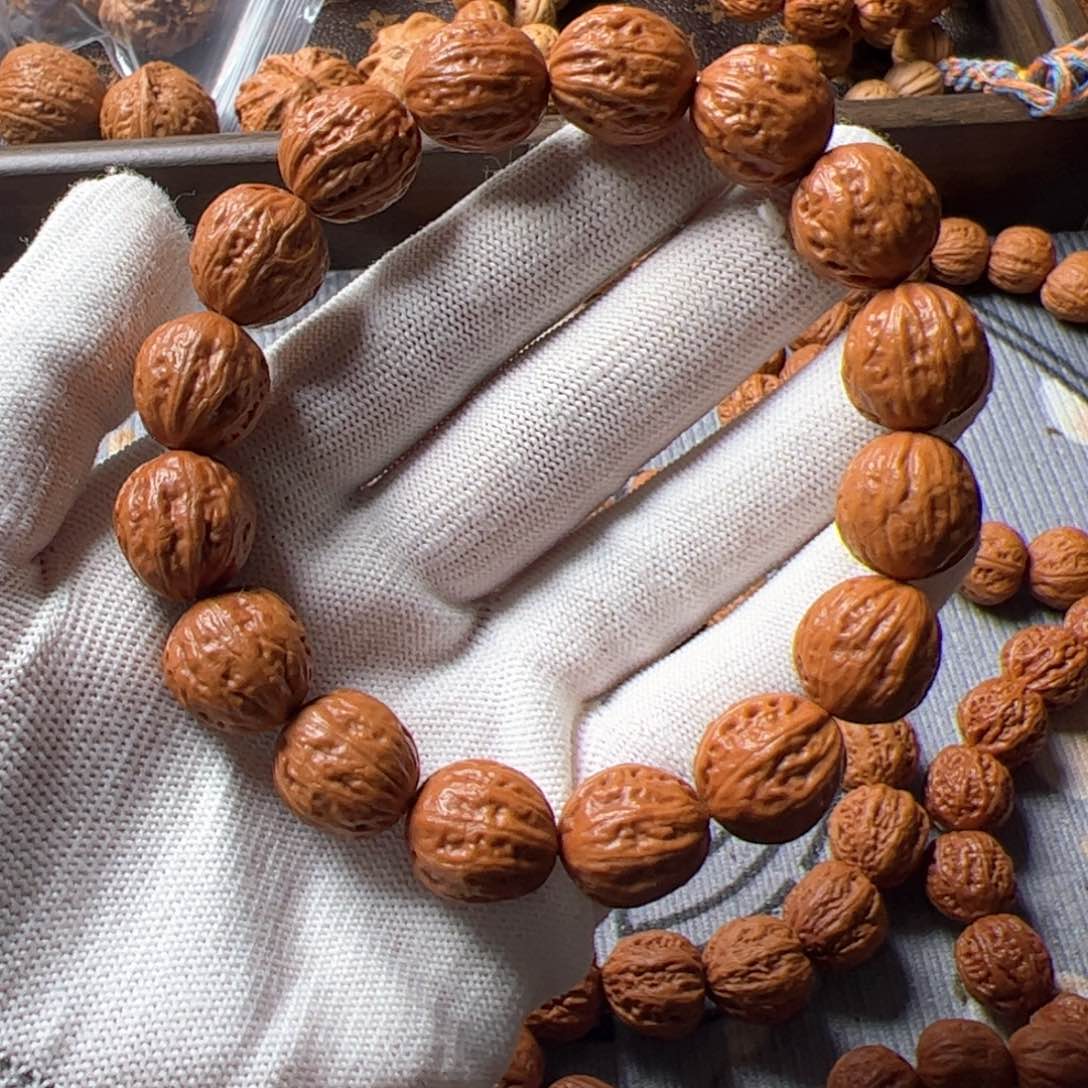 文玩核桃手串1.5八棱金豆