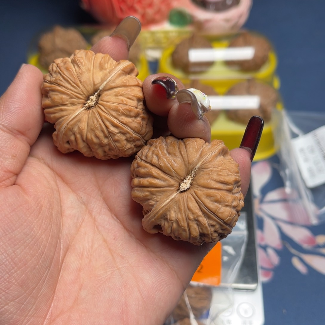 文玩核桃把件海**用南瓜墩43