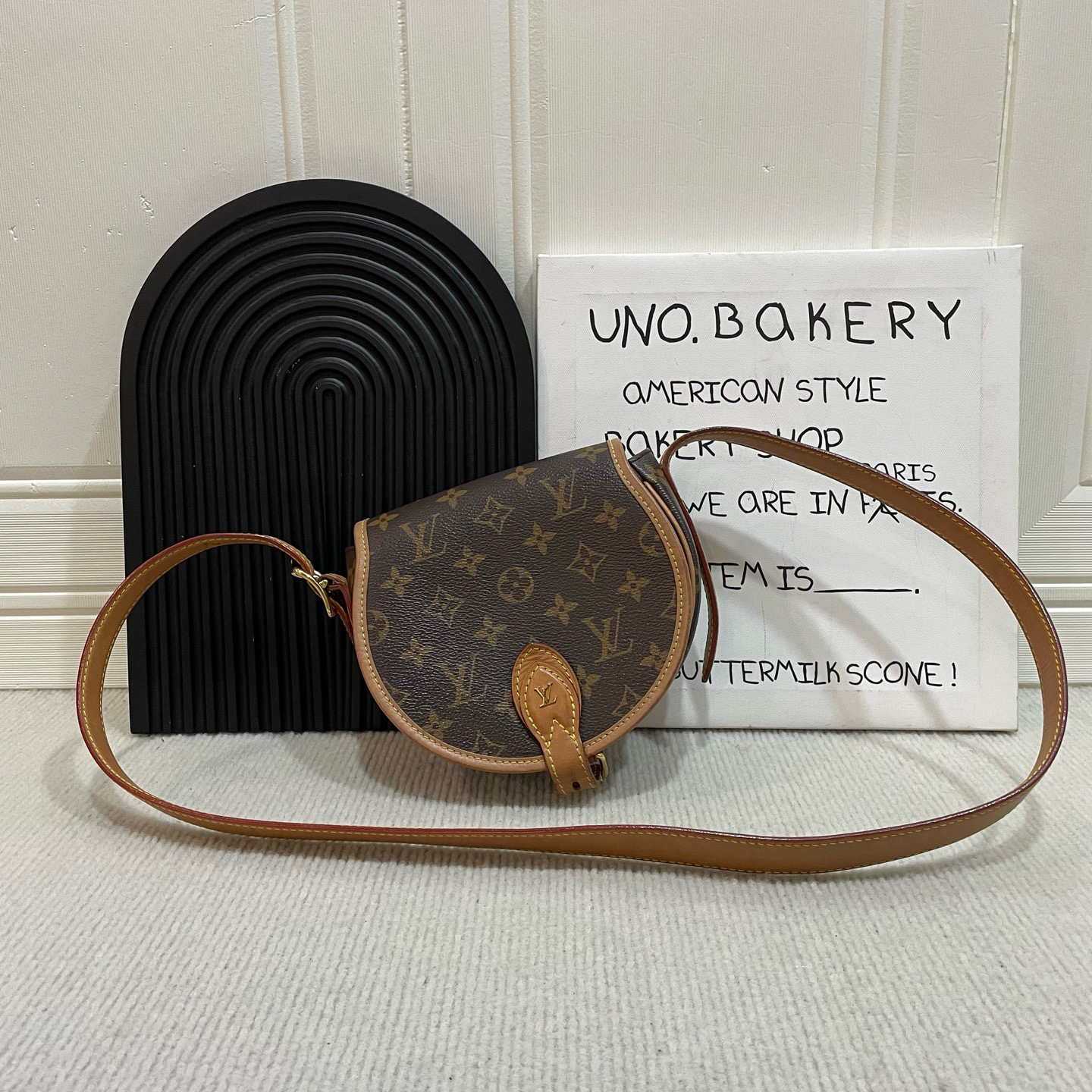 95新 LouisVuitton/路易威登 老花马鞍小猪包