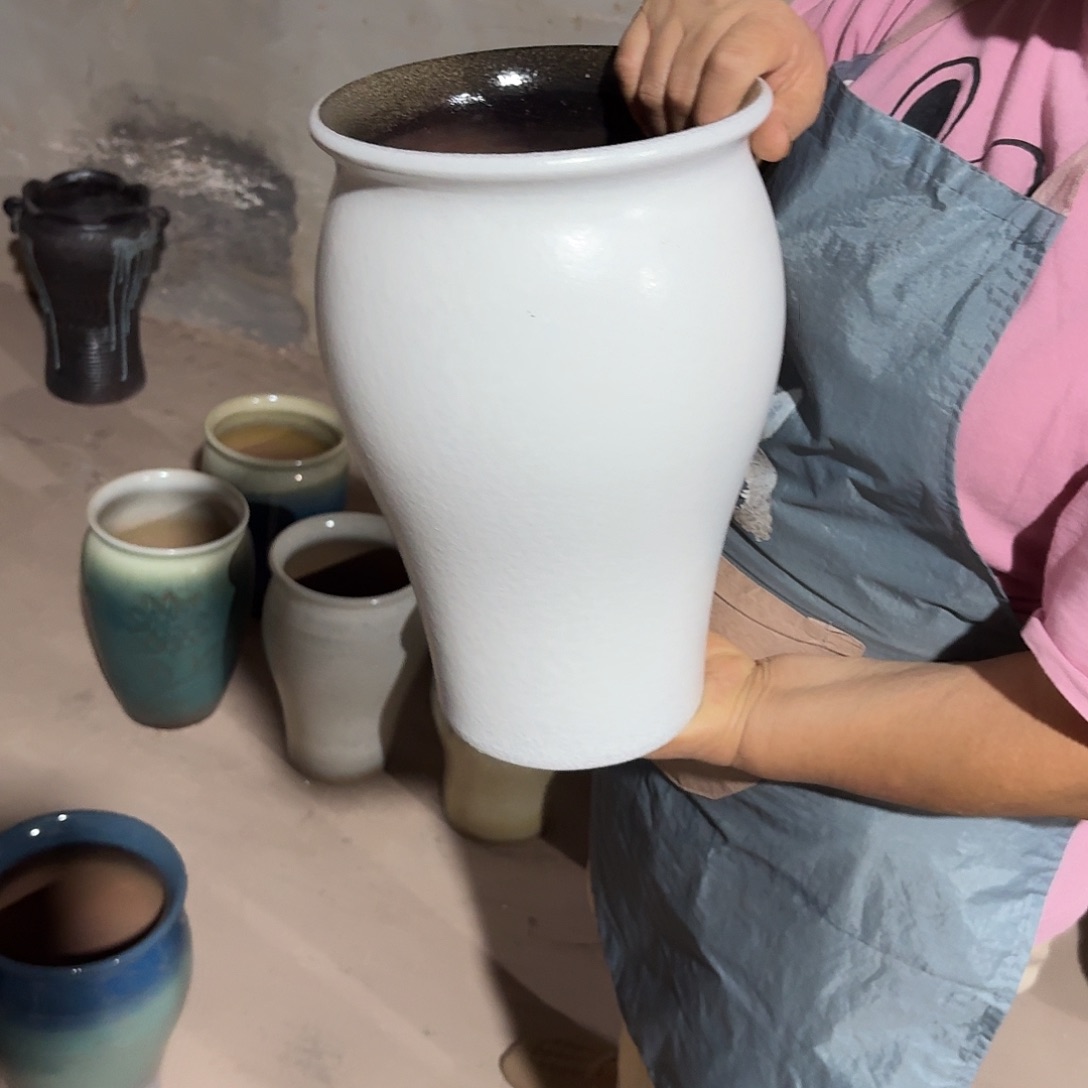 紫砂花盆口20高32