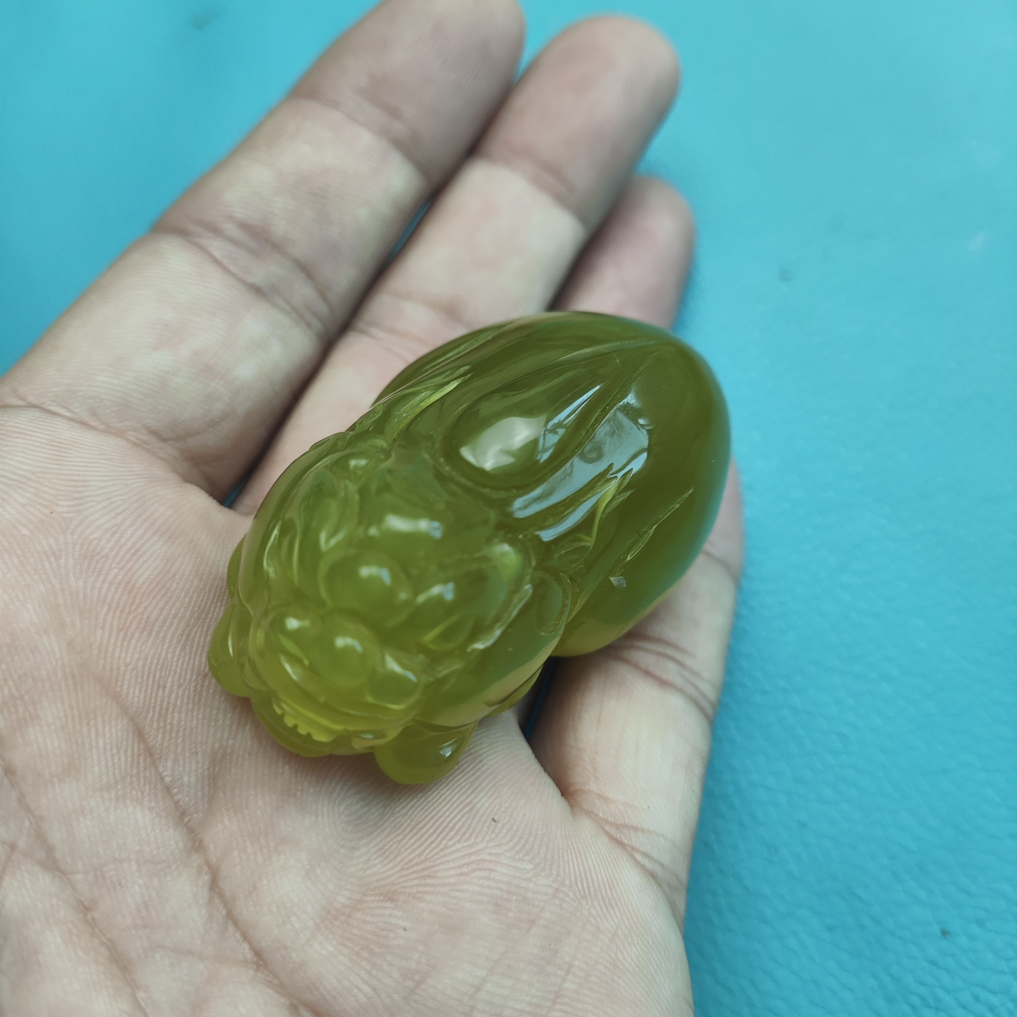 精工雕刻正品玉石貔貅手把件黄金玉岫玉玉石