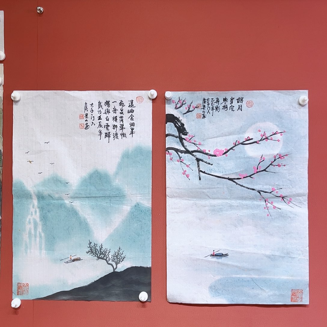 国画侯果山老师亲笔手绘作品朵 